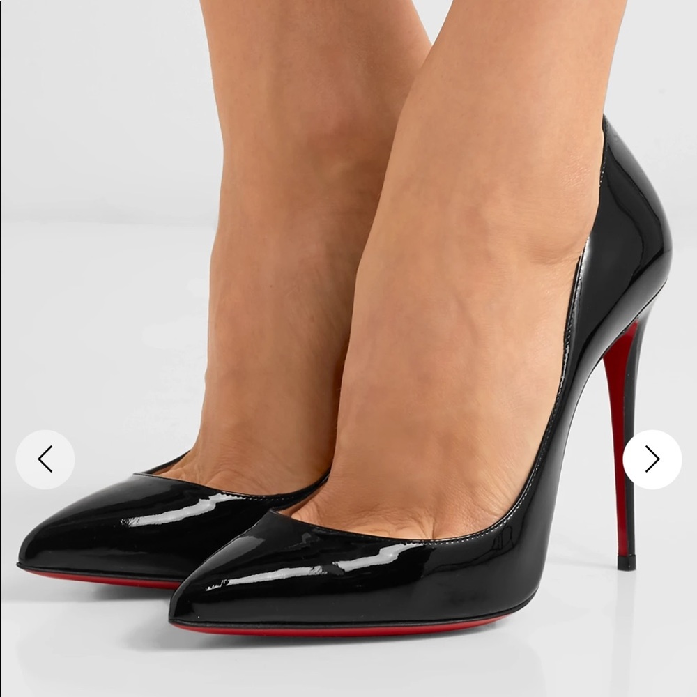Christian Louboutin pigalle follies 100 black patent
